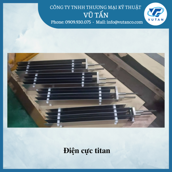 Bộ điện cực titan xử lý nước biển