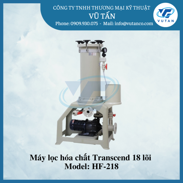 Máy lọc hóa chất Transcend 18 lõi