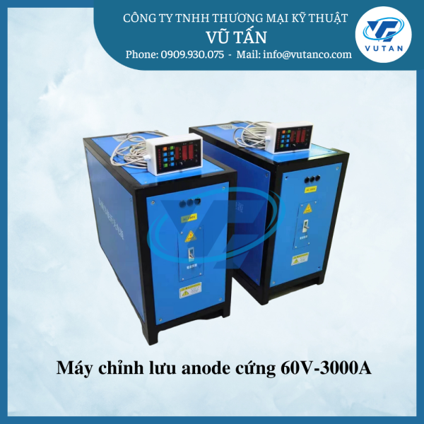 Máy chỉnh lưu anode cứng 60V 3000A
