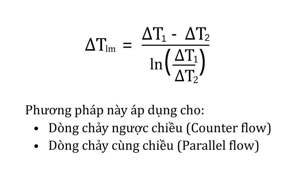 Công thức LMTD