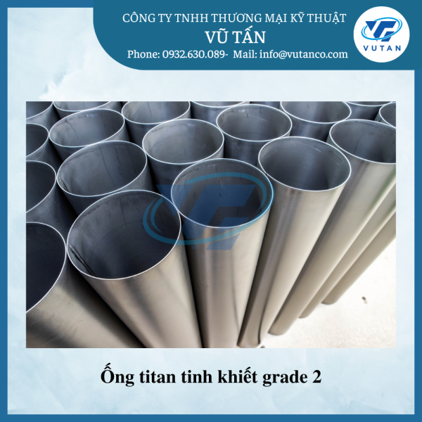 Ống titan tinh khiết grade 2