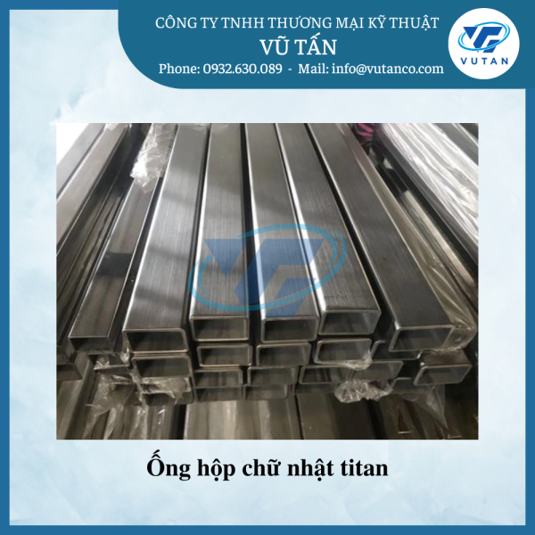 ống hộp chữ nhật titan