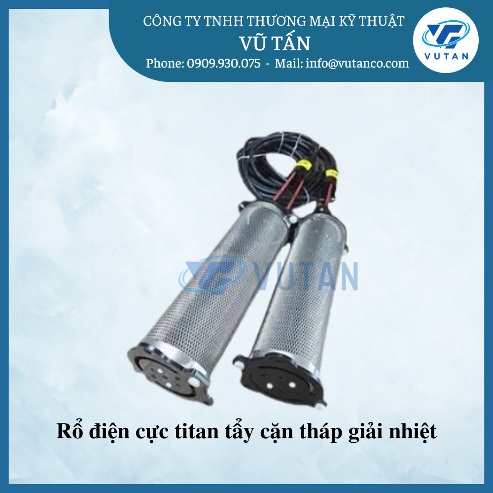 rổ điện cực titan tẩy cặn